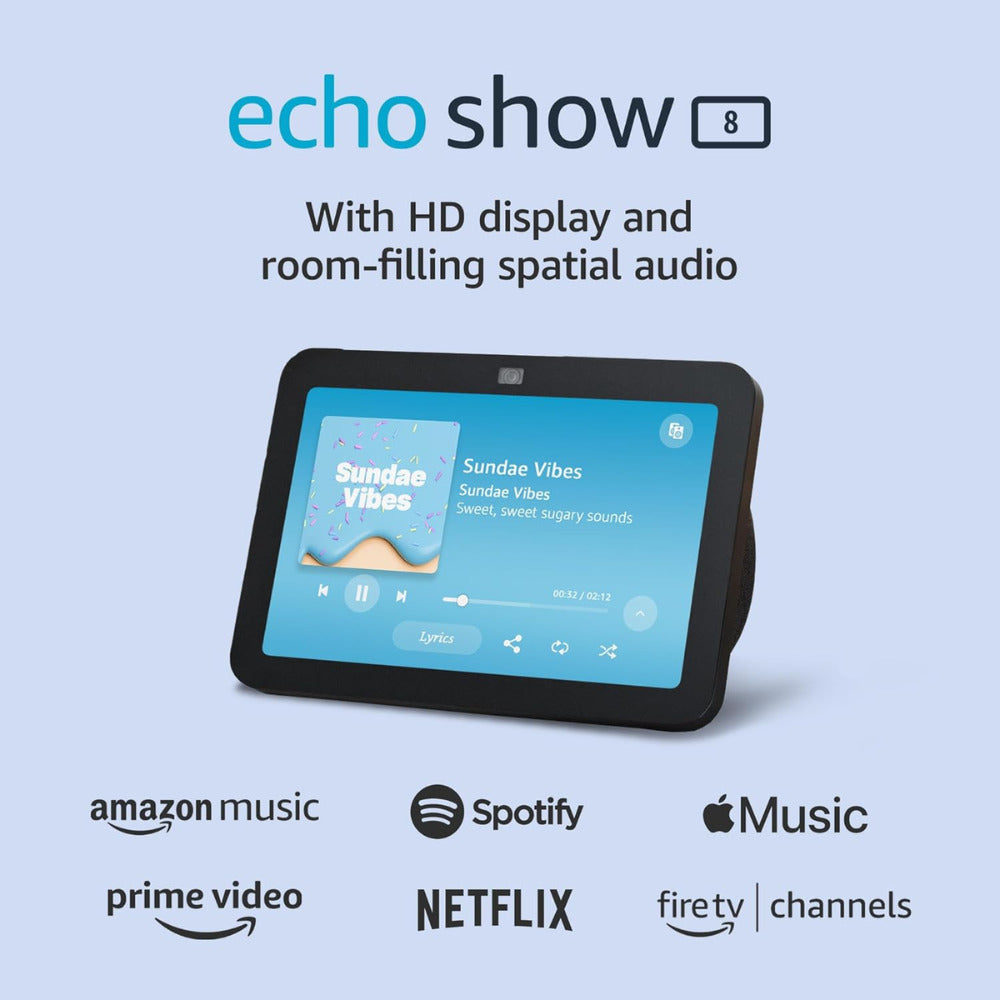 Amazon – Alexa Echo Show 8 Con Pantalla Inteligente 3Ra Gen Negro