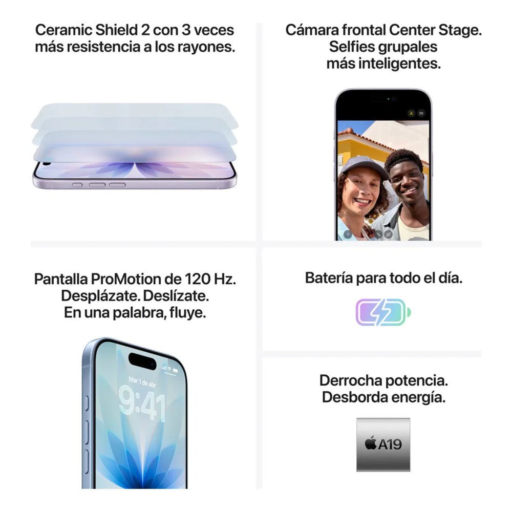 Apple – Iphone 17 (256 Gb) - Lavanda - Techpro Store Perú