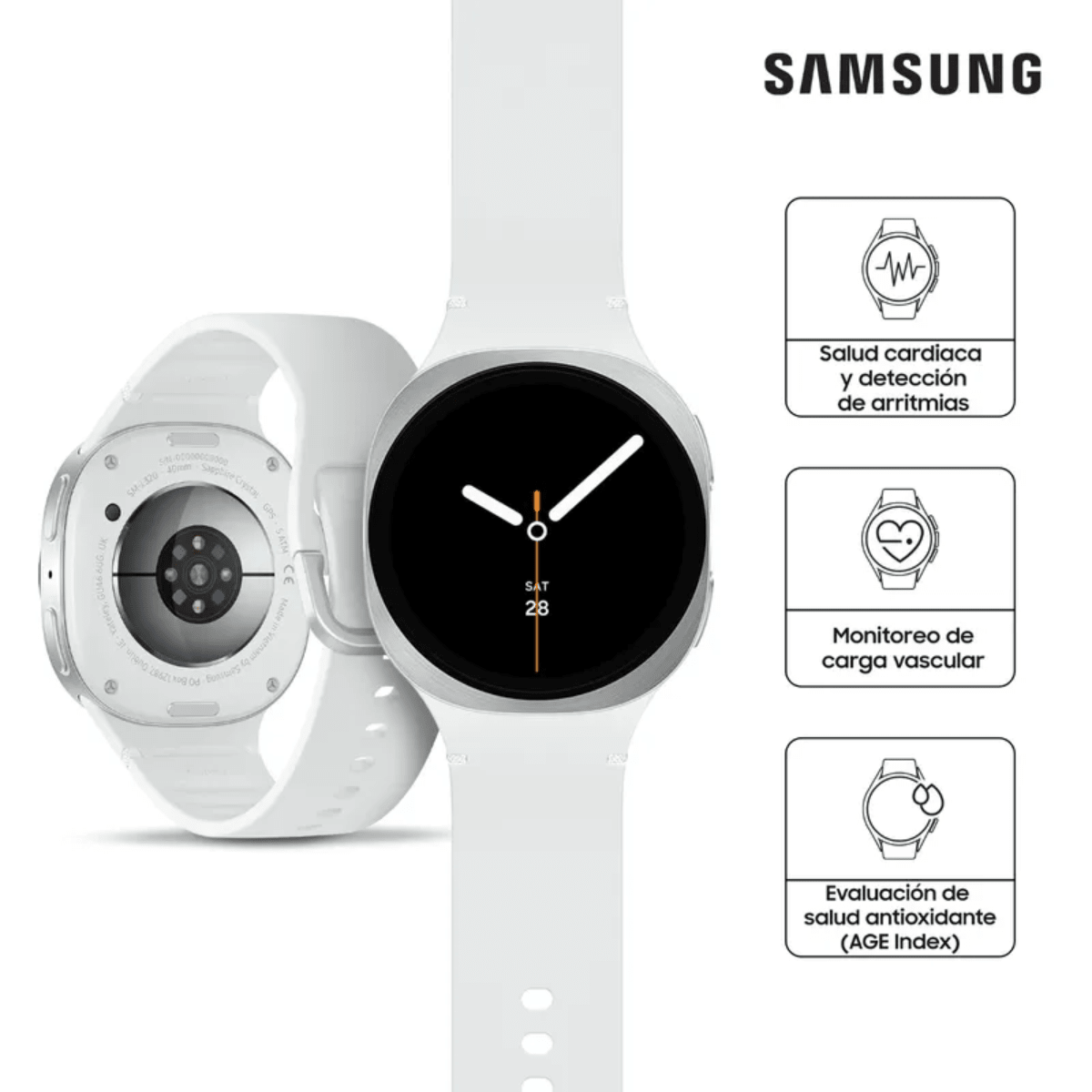 Samsung – Galaxy Watch 8 40Mm Silver - Techpro Store Perú