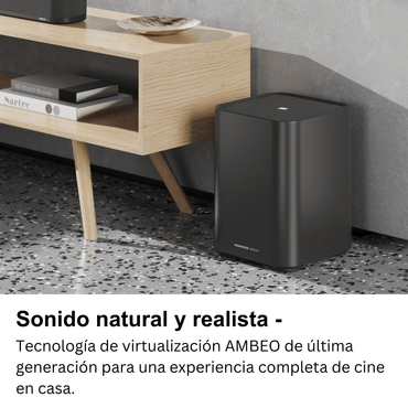 Subwoofer Sennheiser AMBEO 8", 350W, Graves hasta 27Hz, Autocalibración - Techpro Store Perú