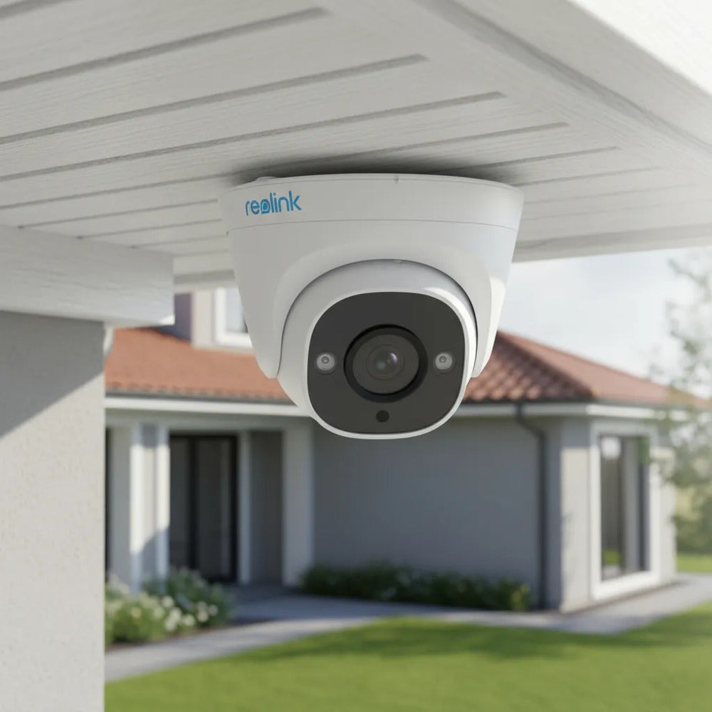 Cámara de Seguridad Reolink P324 PoE 5MP Tipo Domo, Exterior IP67, Detección Inteligente