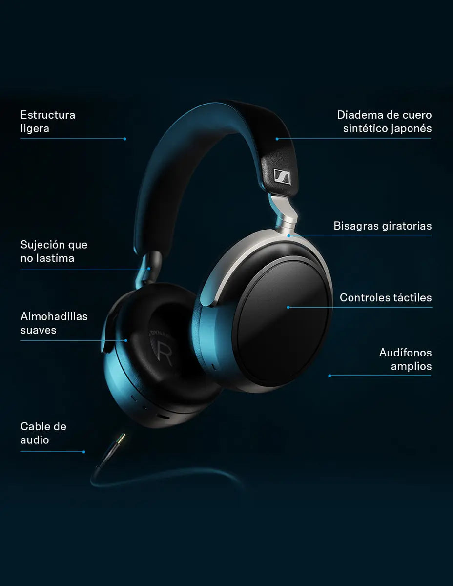 Audífonos Sennheiser HDB 630 HI-FI Cerrados Bass Negro Over Ear Premium