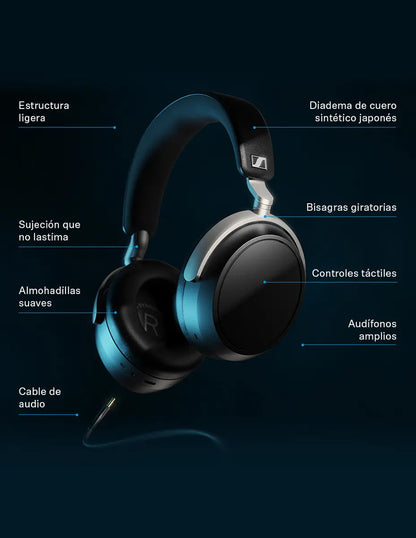 Audífonos Sennheiser HDB 630 HI-FI Cerrados Bass Negro Over Ear Premium