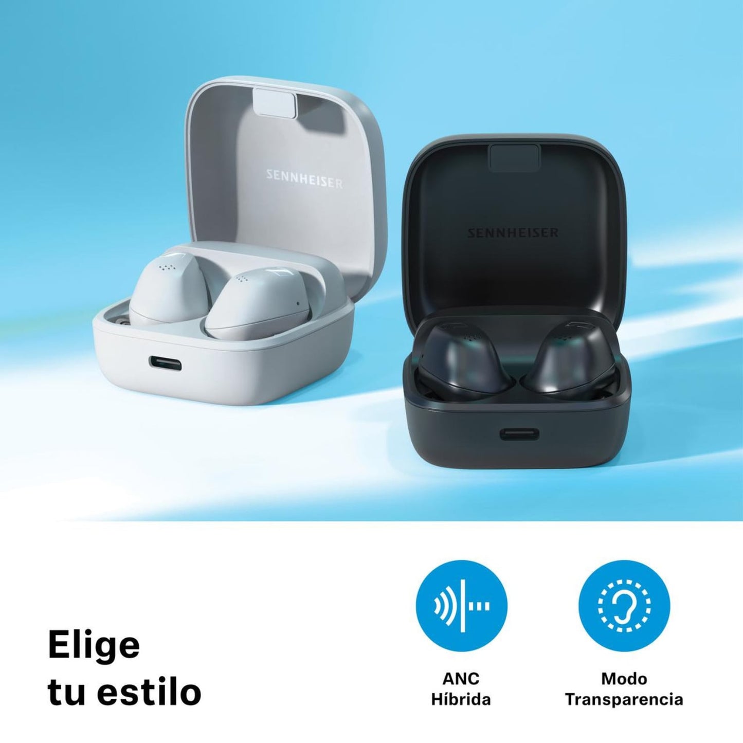 Sennheiser – Audífonos Bluetooth Accentum True Wireless Anc Negro