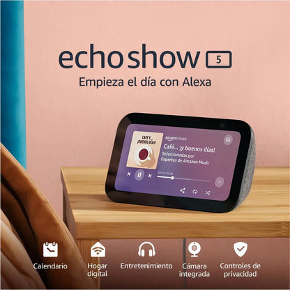 Amazon – Echo Show 5 3Ra Gen Pantalla Con Sonido Y Alexa, Carbón - Techpro Store Perú