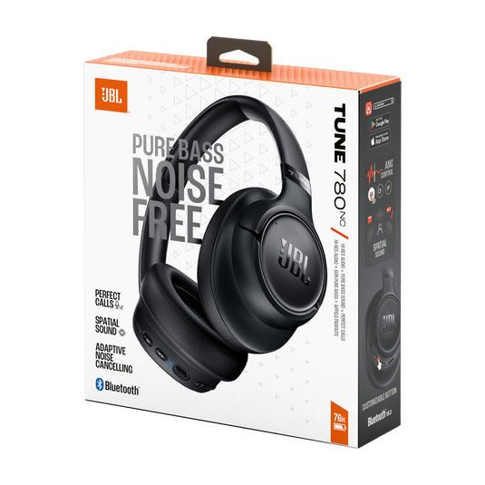 Audífonos JBL Tune 780NC Negro – Cancelación de Ruido Activa, 45 Horas, Bluetooth Over-Ear - Techpro Store Perú