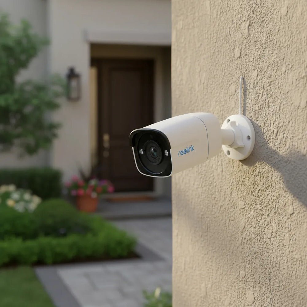 Cámara de Seguridad Reolink P320 PoE 5MP, Exterior IP67, Detección Personas, Visión Nocturna - Techpro Store Perú