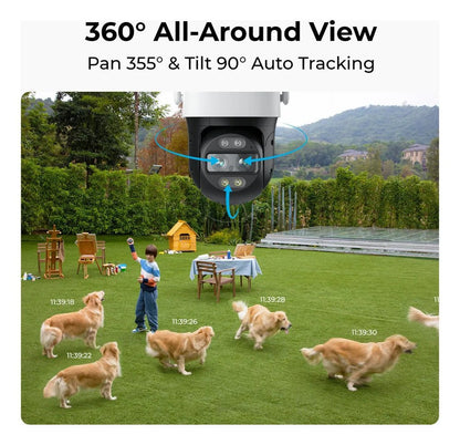 Cámara de Seguridad Reolink TRACKMIX PoE 4K 8MP, Doble Lente, Auto Tracking, Zoom 6X - Techpro Store Perú