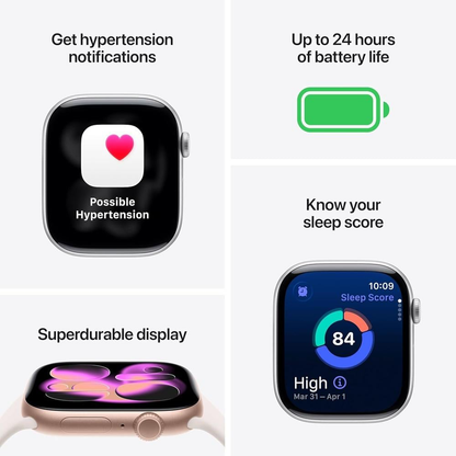 Apple Watch Series 11 Rosado GPS 42mm Correa Deportiva - S/M