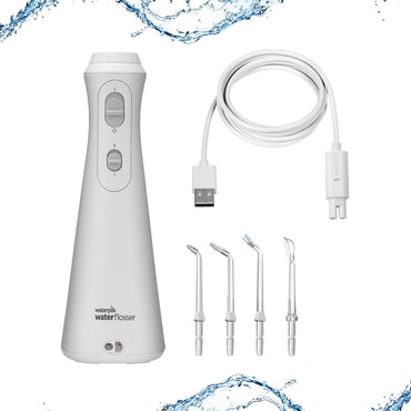 Irrigador Bucal Waterpik Cordless Plus Inalámbrico Recargable 2 Niveles de Presión Blanco - Techpro Store Perú