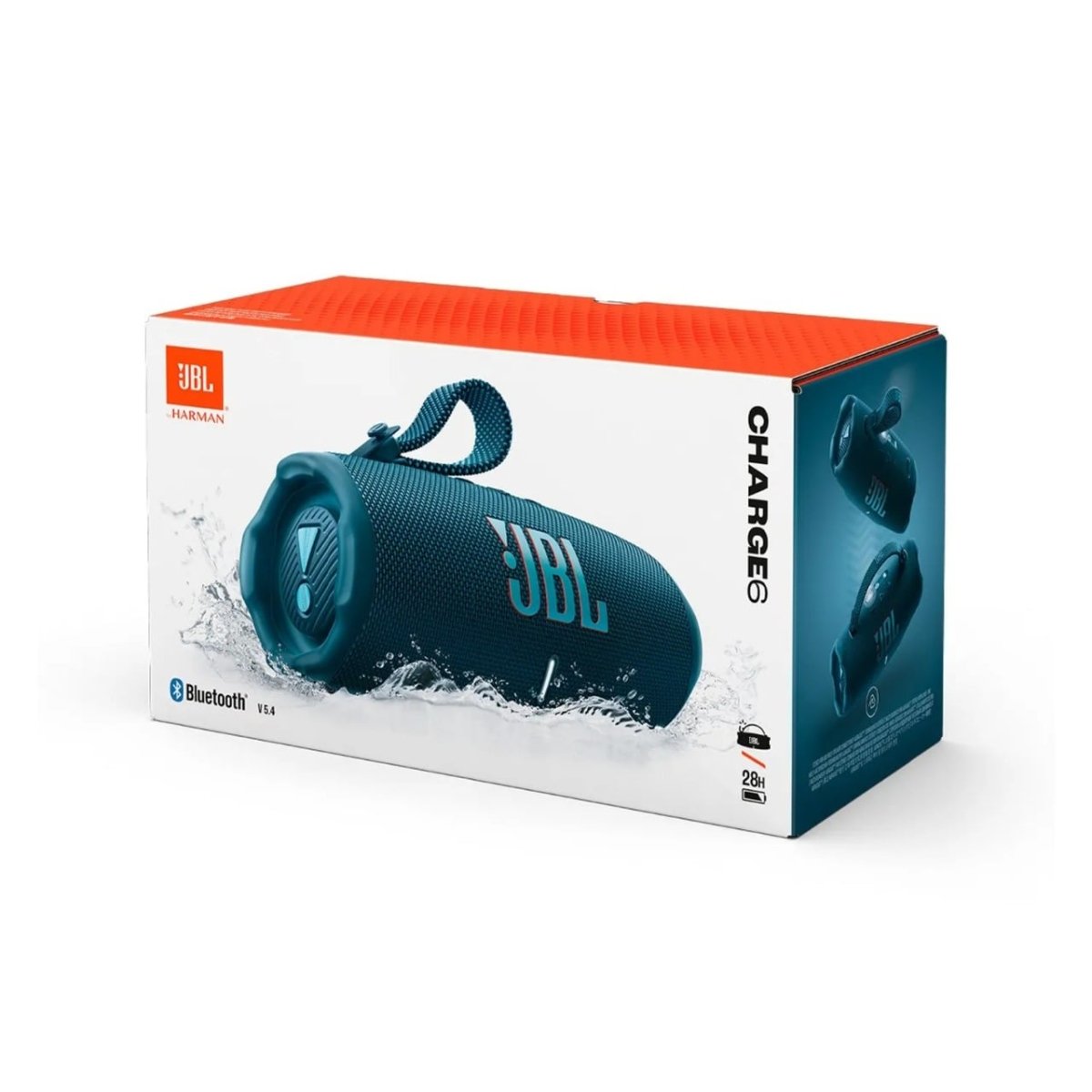Jbl – Parlante Bluetooth Jbl Charge 6 Con Auracast 40W, Ip68, 28 Horas Reproducción, Usb - C, Azul - Techpro Store Perú