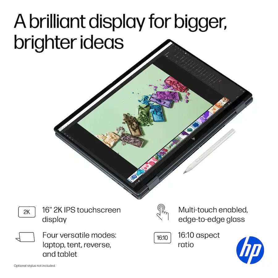 Laptop 2 en 1 HP OmniBook X Flip 16" 2K Touch - Intel Core Ultra 7, 16GB RAM, 1TB SSD (16-AS0023DX) - Techpro Store Perú