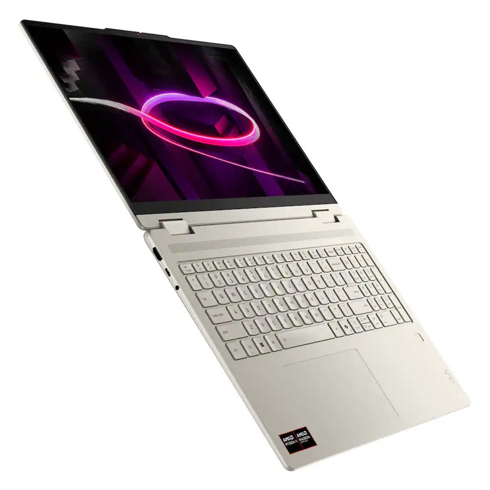 Laptop 2 en 1 Lenovo Yoga 7a 16" 2K Touch - AMD Ryzen AI 5 430, 16GB RAM, 512GB SSD, Seashell (83TF0000US) - Techpro Store Perú