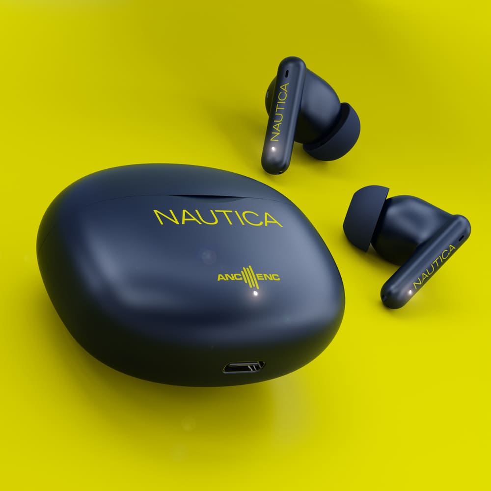 Nautica – Audífono Bluetooth T680 Navy - Amarillo - Techpro Store Perú