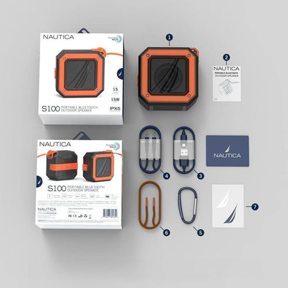 Nautica – Parlante Bluetooth S100 Gris - Amarillo - Techpro Store Perú