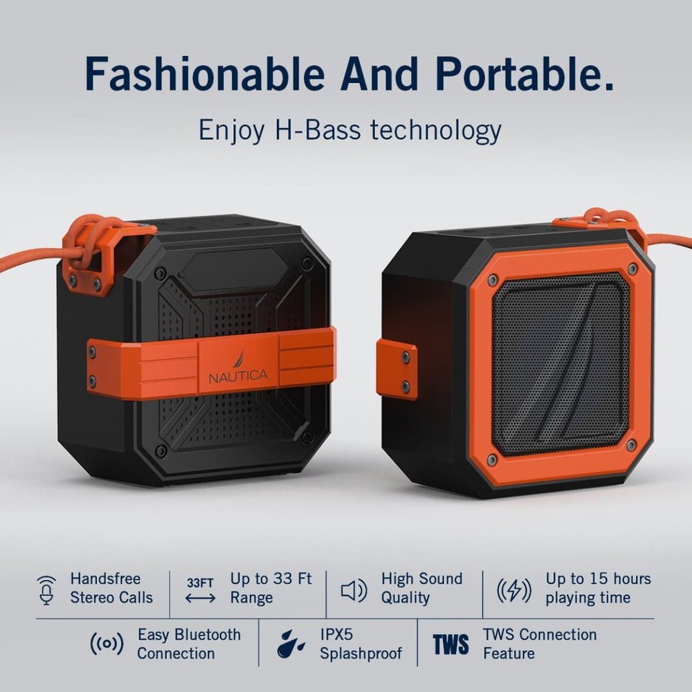 Nautica – Parlante Bluetooth S100 Gris - Amarillo - Techpro Store Perú
