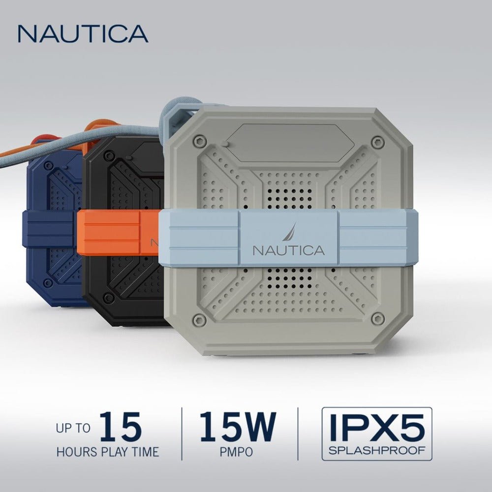 Nautica – Parlante Bluetooth S100 Gris - Amarillo - Techpro Store Perú
