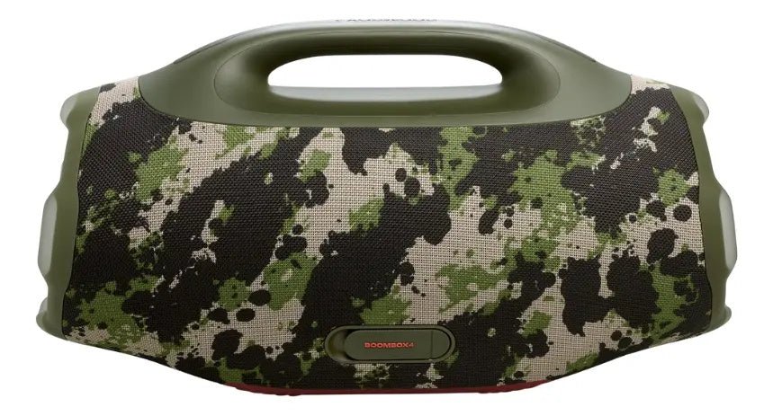 Parlante Bluetooth JBL Boombox 4 Camuflado | hasta 34 Horas de Batería | AI Sound Boost | JBL Pro Sound | Auracast | Resistente al Agua Polvo IP68 - Techpro Store Perú