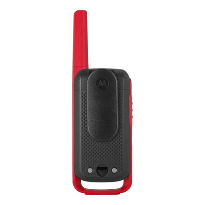 Radio Motorola T210PE Talkabout FRS paquete x2, 14 canales, alcance 32 km, apróx. 18 horas, negro y rojo - Techpro Store Perú