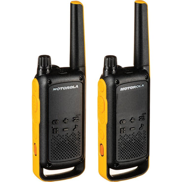 Radio Motorola T470 Talkabout FRS – Walkie Talkie con Linterna, IP54 y Alcance hasta 35 km - Techpro Store Perú