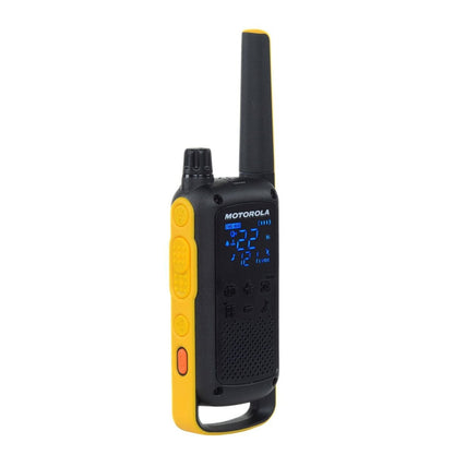 Radio Motorola T470 Talkabout FRS – Walkie Talkie con Linterna, IP54 y Alcance hasta 35 km - Techpro Store Perú