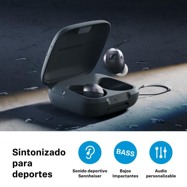 Sennheiser – Audifono Bluetooth Momentum Sport Olive - Techpro Store Perú