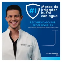 Irrigador Bucal Waterpik Nano Sobremesa 3 Niveles de Presión 2 Boquillas Blanco