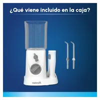 Irrigador Bucal Waterpik Nano Sobremesa 3 Niveles de Presión 2 Boquillas Blanco
